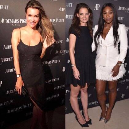 Camila Alves, Katie Holmes and Serena Williams at Audemars Piguet launch in Art Basel Miami (Photo: JETSS)