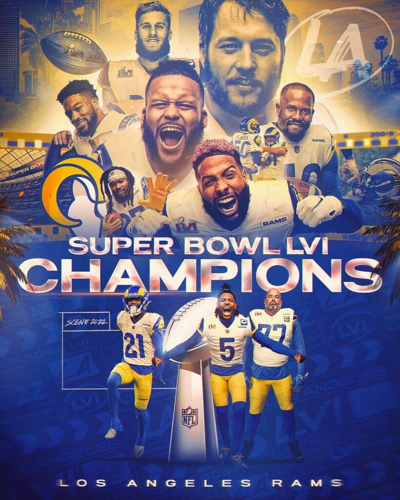 LA Rams are the LVI Super Bowl champions. (Photo: NFL Release)