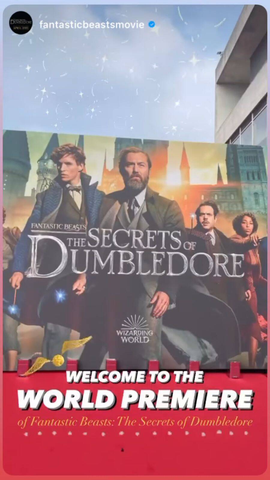 The film’s story revolves around the Dumbledore that everyone knows but at another time. (Photo: Instagram)