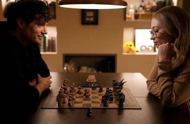 The actor took up a relationship with Natalie Viscuso, 31, vice president of television and digital studios at Legendary Entertainment, in April 2021 by posting a photo of them playing chess together. (Photo: Instagram)