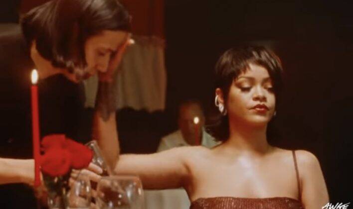 The single is about a love story, in which Rihanna stays by Rocky's side despite all the difficulties they face. (Photo: Youtube release)