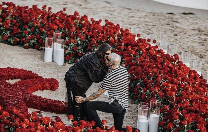 Kourtney and Travis got engaged in October 2021. (Photo: Instagram release)