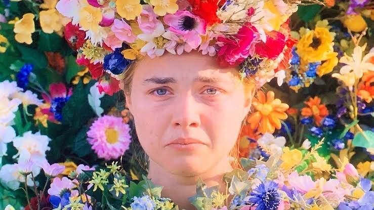 Midsommar (2019). After experiencing a personal tragedy, Dani goes with her boyfriend Christian and a group of friends to Sweden to attend a local summer festival. But instead of the peaceful vacation everyone dreamed of, the group turns away from a bizarre creation with pagan quality. (Photo: Nordisk Film release)