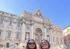 “Yesterday my life was more monotonous, now everything is technicolor,” Hudgens wrote in a photo with Stella at the trevi fountain. (Photo: Instagram release)