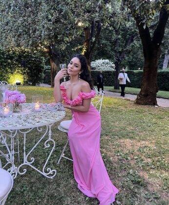 The celebration of the collection took place at an intimate dinner in the secret garden of Villa Aurelia. (Photo: Instagram release)