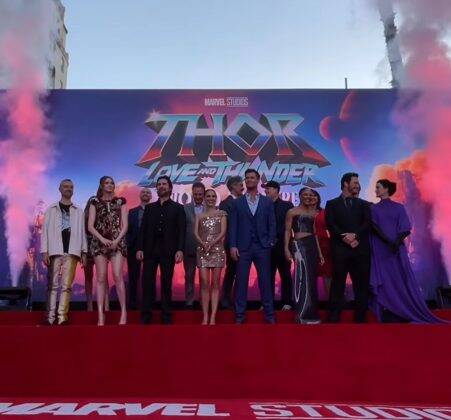 The cast of the Thor sequel gathered on the red carpet to mark the film's premiere. (Photo: Instagram)