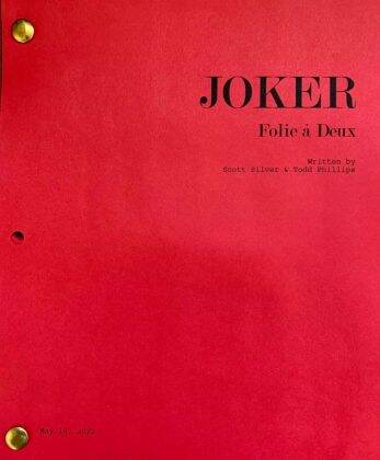 Director Todd Phillips shared the cover of the first script for Joker 2. (Photo: Instagram)