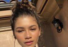 In a video posted by a user on TikTok, Zendaya appears with a pregnant belly edited in Photoshop. (Photo: Instagram release)