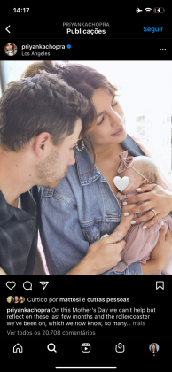 Married since 2018, the two became parents for the first time in January with the birth of Malti Marie. (Photo: Instagram release)