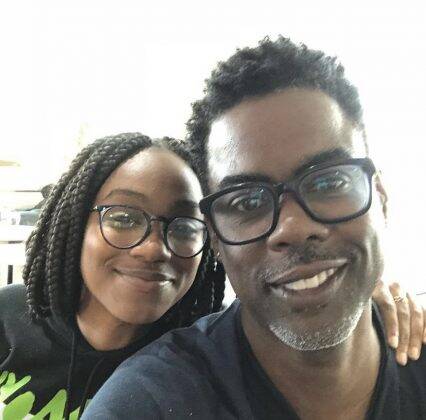 Chris Rock and his daughter. (Photo: Instagram release)