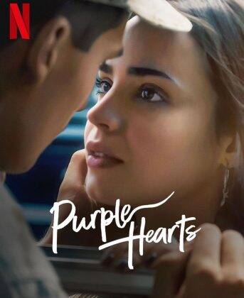 Purple Hearts was produced by lead actress Sofia Carson. (Photo: Netflix release)