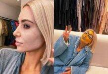 Mother and daughter have a profile together on TikTok and shared a video in which North appears painting Kim's face with the colors of millennial beings. (Photo: TikTok release)