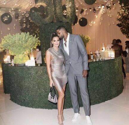 The Kardashian family has grown. The second child was born to Khloe Kardashian, 38, and Tristan Thompson, 31, via surrogate. (Photo: Instagram release)