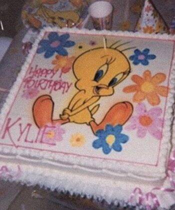 With the Tweety theme, from the character Looney Tunes (Warner Bros.), the party featured balloons, a decorated cake typical of the time, hats and simple dishes. (Photo: Instagram release)