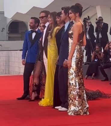 The cast of the film gathered on the red carpet of the Venice Film Festival. (Photo: Instagram)