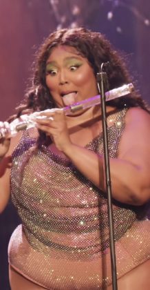 Lizzo played James Madison’s 200-year-old crystal flute. (Photo: Instagram release)