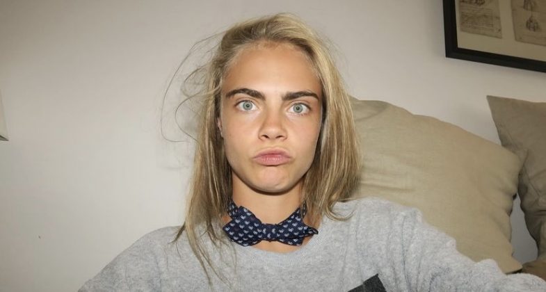 Cara Delevingne's behavior at the Billboard Music Awards and the Met Gala has fans worried. Despite the actress being playful, on social media many questioned whether the artist was really okay. (Photo: Instagram release)