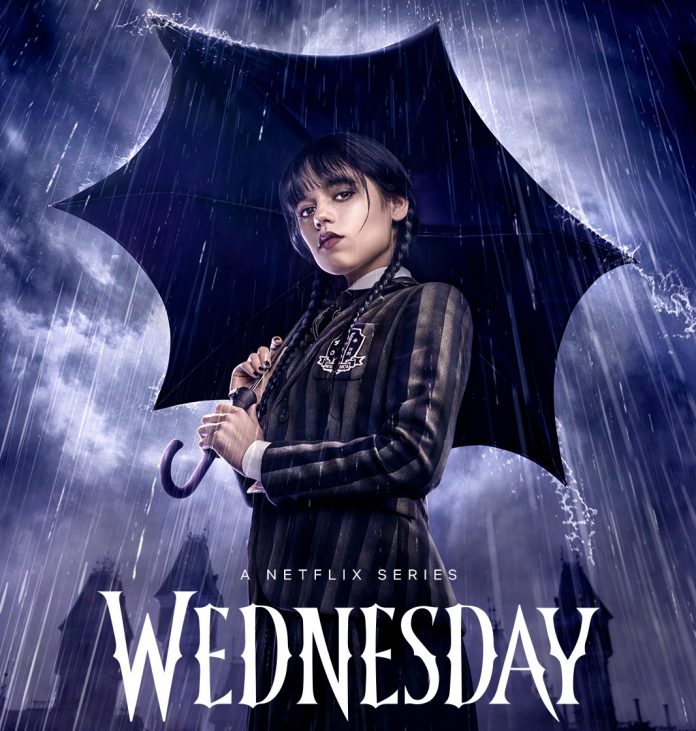 Fans will be able to check out the production from November 23 on Netflix. The announcement came with the reveal of the first official poster for the project, which is produced and directed by acclaimed filmmaker Tim Burton. (Photo: Netflix release)