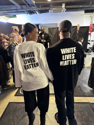 Kendall Jenner supported Jaden Smith after he left Kanye West's controversial Yeezy show last Monday (3) during Paris Fashion Week. During the show, the rapper and several models wore "White Lives Matter" T-shirts. (Photo: Twitter release)