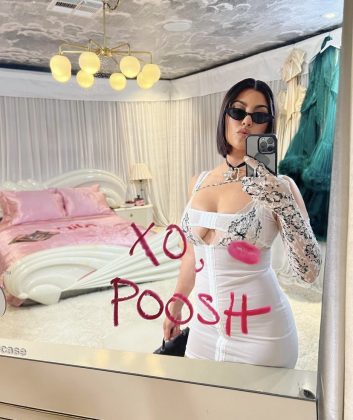 “I’m so into my thicker body. I also love being curvier. It’s just channeling that queen energy and embracing the woman that I am”, said the founder of Poosh the episode. (Photo: Instagram release)