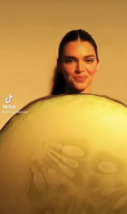 "I'm giving out fruits and veggies tonight", wrote Kendall in the caption of the Instagram post. (Photo: TikTok release)