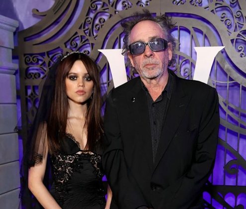 Tim Burton with Jenna Ortega (Photo: Instagram)