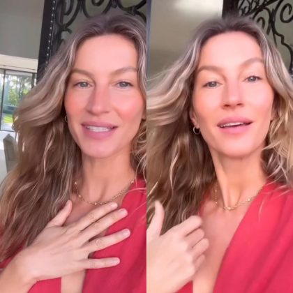 Gisele went to participate in the Carnival of Brazil sponsored by a Brazilian brand of beers. (Photo: Instagram/Collage)