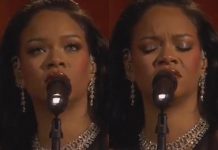 Rihanna performed 'Lift me up', a song made for the movie 'Wakanda: Forever'. (Photo: HBO MAX Release/Collage)