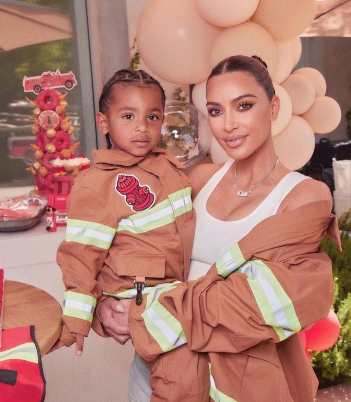 Kim showed details of Psalm's 4th birthday party. (Photo: Instagram)
