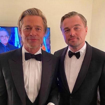 Brad Pitt and Leonardo DiCaprio. (Photo: Instagram)