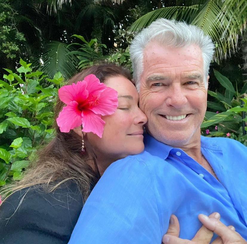 “Happy Anniversary @piercebrosnanofficial. Thank you for always being up for this adventure called life.” (Photo: Instagram)