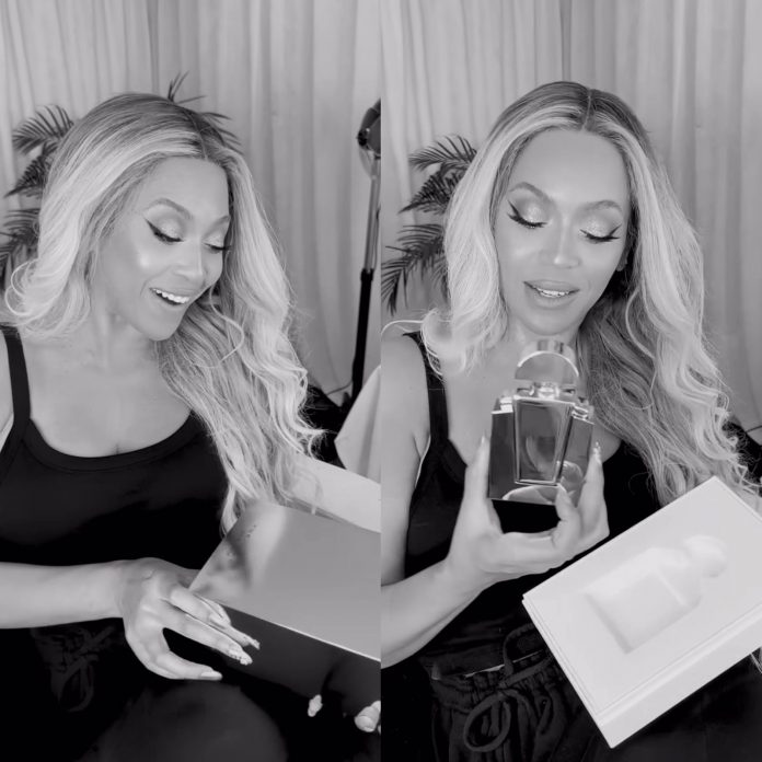 Beyoncé has unboxed her new fragrance. (Photo: Instagram/Collage)