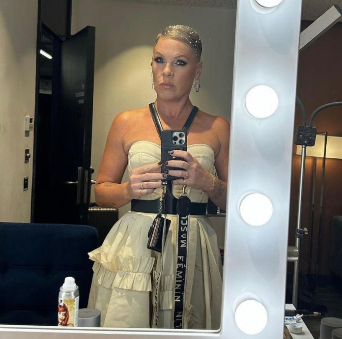 This Monday (16), Pink canceled two of her concerts due to a family medical emergency.(Photo: Instagram)