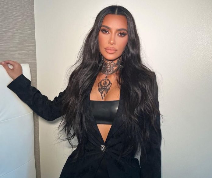 Kim was named man of the year by GQ magazine after the underwear released by her brand was considered the official one of the NBA. (Photo: Instagram)