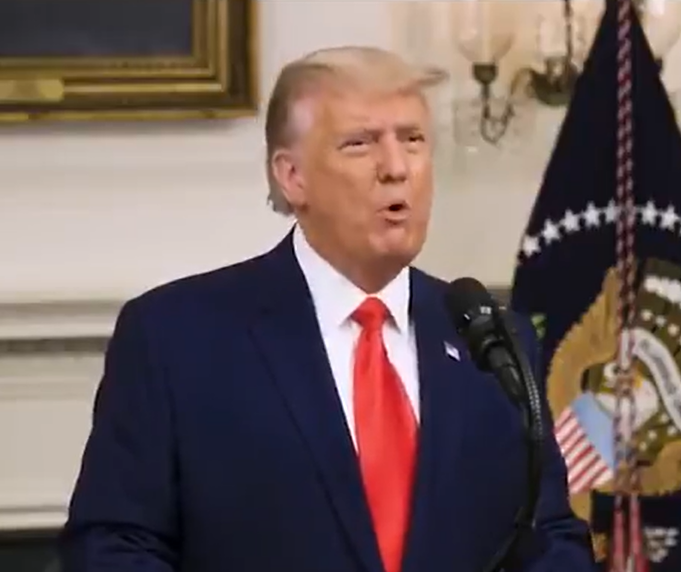 Trump has previously promoted the song, but the use of the word "hostage" represents his latest attempt to portray those involved in the attack as prominent figures. The former president also sought to portray the four criminal cases brought against him as partisan persecutions, making that message central to his 2024 presidential campaign. (Photo:Twitter)