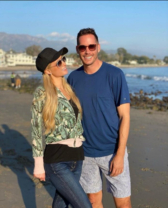 Paris Hilton’s husband Carter Reum reveals it was her decision not to announce the birth of their child.(Photo: Instagram)