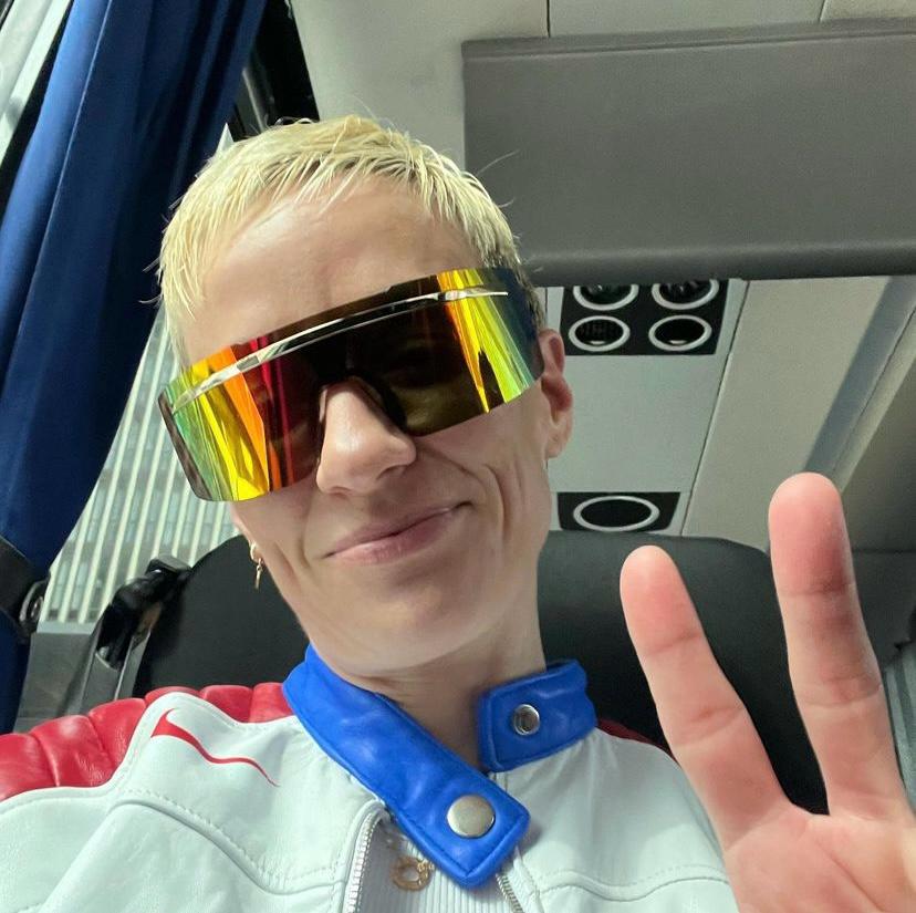 Megan Rapinoe had to leave the final game of her soccer career early, after suffering an injury.(Photo: Instagram)