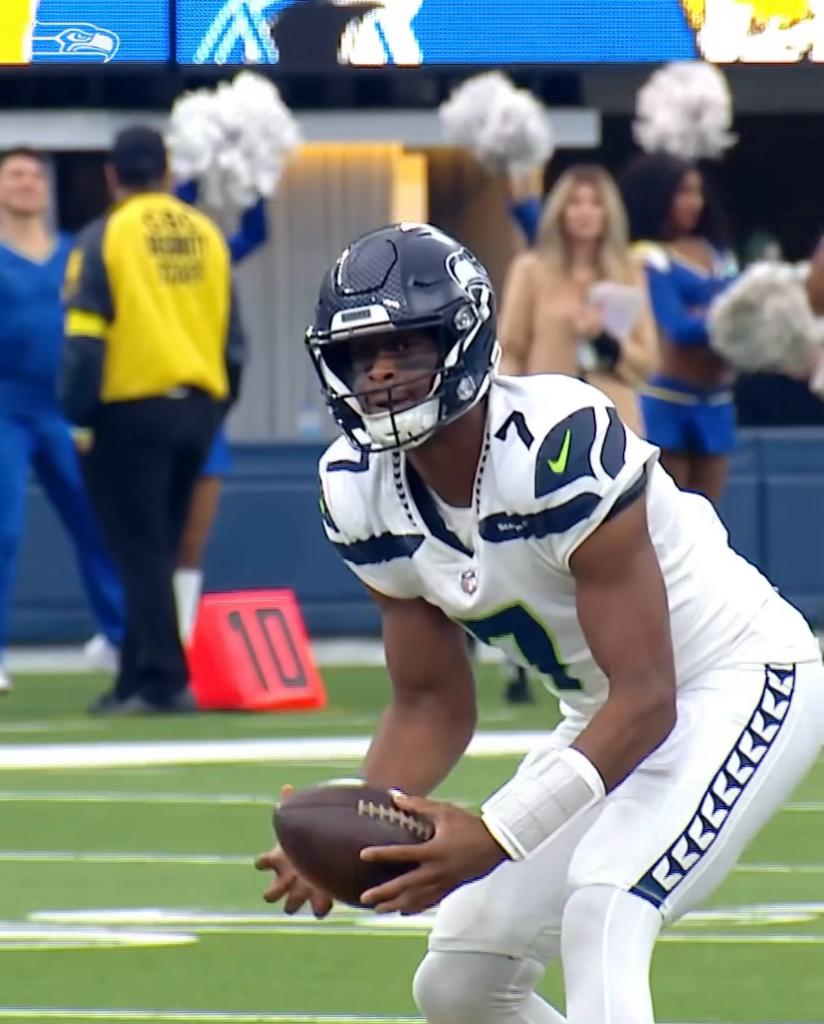 Seahawks quarterback Geno Smith has injured his elbow and is not certain to play in the next game. (Photo: Instagram)
