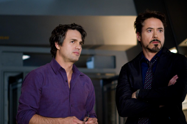 "In the Marvel days, everything could change, or we could be talking to a tennis ball. And you and I, the science guys, we had these long passages about unintelligible jargon…," recalls Downey. "… nonsense", adds Ruffalo. (Photo: Disney)