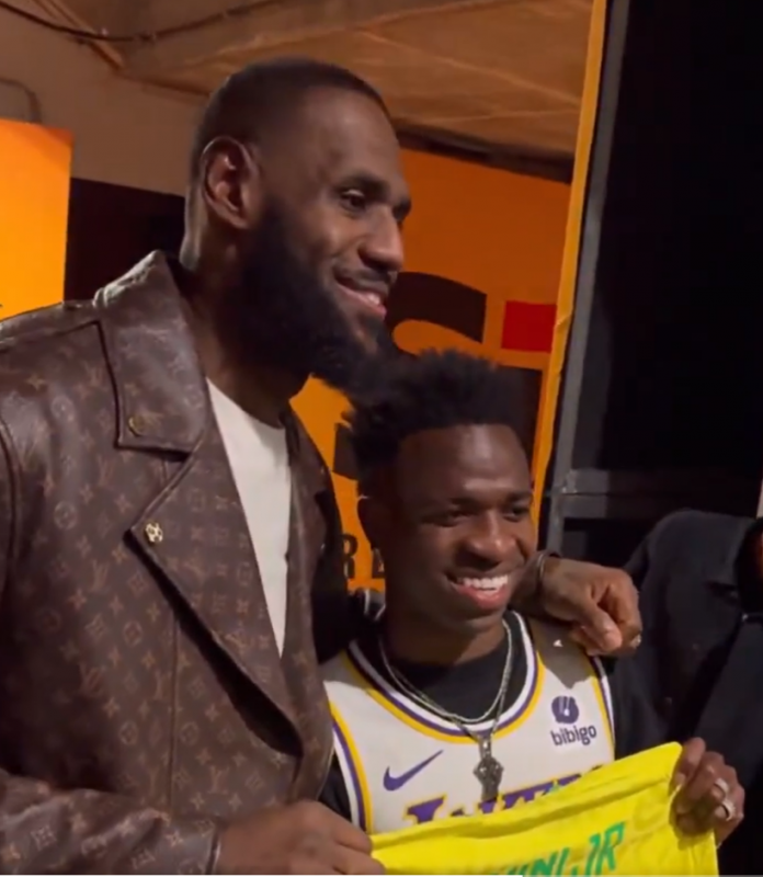 Before the start of the match, the talented Real Madrid player expressed his admiration for LeBron James, Los Angeles Lakers winger and a true basketball legend. (Photo:Twitter)