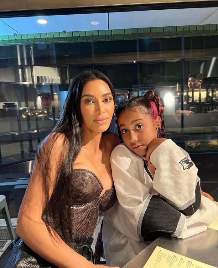 North West was gifted a custom Alexander Wang bag, featuring her mom Kim Kardashian’s viral crying face.(Photo: Instagram)